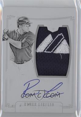 2015 Panini National Treasures - [Base] - Printing Plate Black #170 - Rookie Material Signatures - Rymer Liriano /1