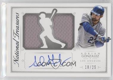 2015 Panini National Treasures - Die-Cut Player Signatures #3 - Adrian Gonzalez /25