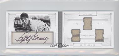 2015 Panini National Treasures - Legends Cuts Booklets - Multi-Swatch Trios #53 - Lefty Gomez /10