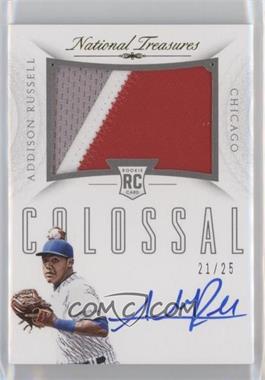 2015 Panini National Treasures - Rookie Colossal Signatures - Nameplate Prime #8 - Addison Russell /25