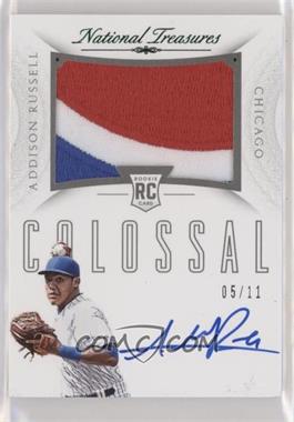 2015 Panini National Treasures - Rookie Colossal Signatures - Team Logo Prime #8 - Addison Russell /11