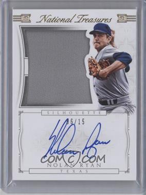 2015 Panini National Treasures - Silhouette Autographs - Gold #40 - Nolan Ryan /15