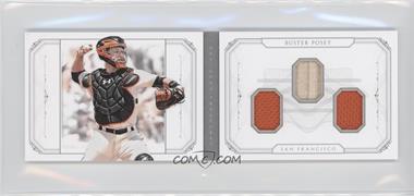 2015 Panini National Treasures - Star Booklet - Multi-Swatch Trios #24 - Buster Posey /25