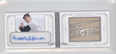 2015 Panini National Treasures - Star Booklet Signatures - Bat Stats #7 - Brooks Robinson /25