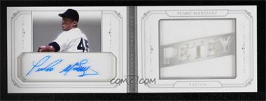 2015 Panini National Treasures - Star Booklet Signatures - Materials Nickname #36 - Pedro Martinez /10