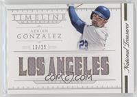 Adrian Gonzalez #/25