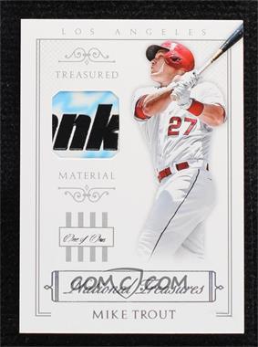 2015 Panini National Treasures - Treasured Materials - Laundry Tag #42 - Mike Trout /1