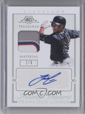 2015 Panini National Treasures - Treasured Materials Signatures - Laundry Tag #32 - Francisco Lindor /5