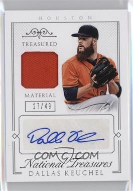 2015 Panini National Treasures - Treasured Materials Signatures #21 - Dallas Keuchel /49