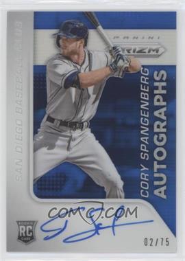 2015 Panini Prizm - Autographs - Blue Prizm #56 - Cory Spangenberg /75