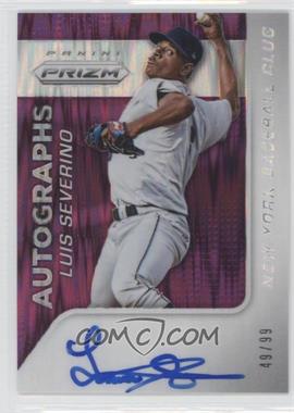 2015 Panini Prizm - Autographs - Purple Flash Prizm #29 - Luis Severino /99