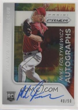 2015 Panini Prizm - Autographs - Tie-Dye Prizm #46 - Mike Foltynewicz /50