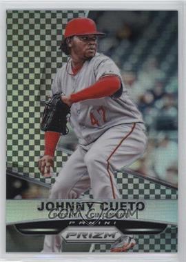 2015 Panini Prizm - [Base] - Black & White Checker Prizm #88 - Johnny Cueto /149