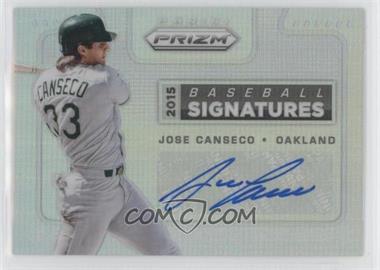 2015 Panini Prizm - Baseball Signatures #5 - Jose Canseco
