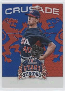 2015 Panini Stars and Stripes - Crusade - Red & Blue #66 - Lucas Sims /49