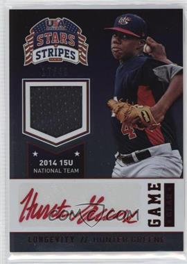 2015 Panini Stars and Stripes - Game Gear - Longevity Ruby Signatures #41 - Hunter Greene /49