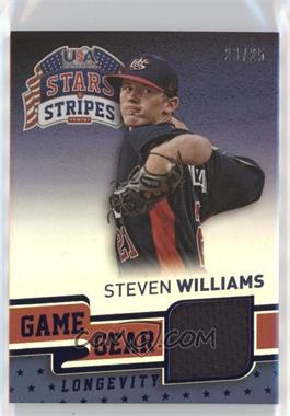 2015 Panini Stars and Stripes - Game Gear - Longevity Sapphire #88 - Steven Williams /25
