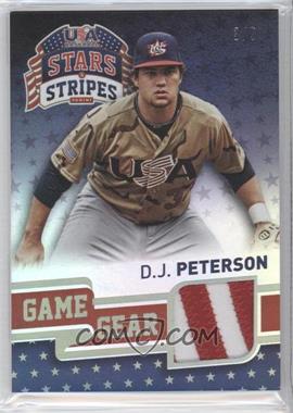 2015 Panini Stars and Stripes - Game Gear - Longevity Stars Platinum #26 - D.J. Peterson /5