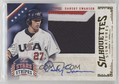 2015 Panini Stars and Stripes - Jumbo Swatch Silhouettes - Jerseys Prime Signatures #27 - Dansby Swanson /15