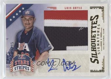 2015 Panini Stars and Stripes - Jumbo Swatch Silhouettes - Jerseys Prime Signatures #65 - Luis Ortiz /43