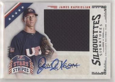 2015 Panini Stars and Stripes - Jumbo Swatch Silhouettes - Jerseys Signatures #45 - James Kaprielian /99