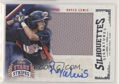 2015 Panini Stars and Stripes - Jumbo Swatch Silhouettes - Jerseys Signatures #85 - Royce Lewis /20