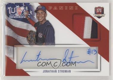 2015 Panini USA Baseball - Box Set 17U National Team Jersey Signatures - Prime #12 - Jonathan Stroman /49