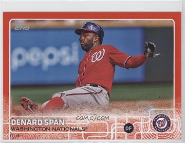 2015 Topps - [Base] - 5x7 Red #440 - Denard Span /10