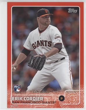 2015 Topps - [Base] - 5x7 Red #535 - Erik Cordier /10