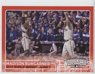 2015 Topps - [Base] - 5x7 Red #88 - World Series Highlights - Madison Bumgarner /10