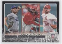 League Leaders - Clayton Kershaw, Johnny Cueto, Adam Wainwright #/64