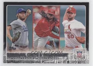 2015 Topps - [Base] - Black #85 - League Leaders - Clayton Kershaw, Johnny Cueto, Adam Wainwright /64