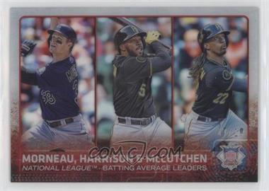 2015 Topps - [Base] - Clear #127 - League Leaders - Justin Morneau, Josh Harrison, Andrew McCutchen /10 - Courtesy of COMC.com