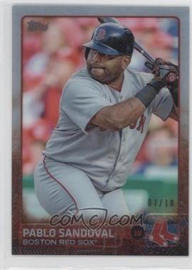 2015 Topps - [Base] - Clear #650 - Pablo Sandoval /10