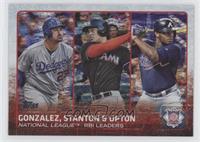 Justin Upton, Adrian Gonzalez, Giancarlo Stanton #/179