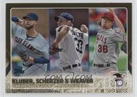 Corey Kluber, Max Scherzer, Jered Weaver #/2,015