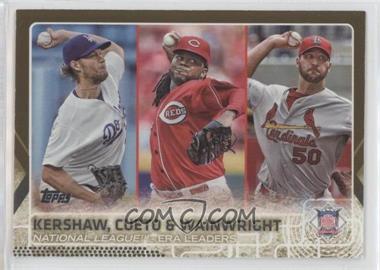 2015 Topps - [Base] - Gold #61 - League Leaders - Clayton Kershaw, Johnny Cueto, Adam Wainwright /2015