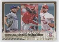 League Leaders - Clayton Kershaw, Johnny Cueto, Adam Wainwright #/2,015