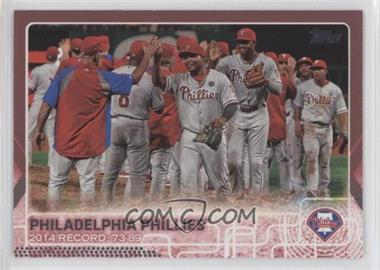 2015 Topps - [Base] - Pink #441 - Philadelphia Phillies /50