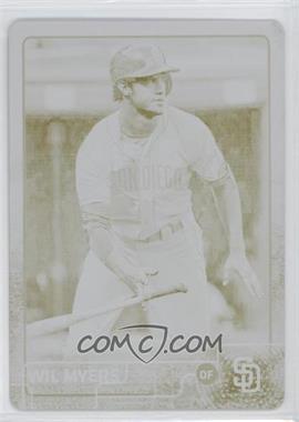 2015 Topps - [Base] - Printing Plate Yellow #684 - Wil Myers /1
