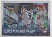 Corey Kluber, Max Scherzer, Jered Weaver