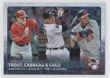 2015 Topps - [Base] - Rainbow Foil #98 - League Leaders - Mike Trout, Miguel Cabrera, Nelson Cruz