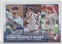 Corey Kluber, Max Scherzer, Jered Weaver