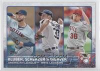 Corey Kluber, Max Scherzer, Jered Weaver