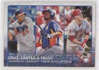 Chris Carter, Mike Trout, Nelson Cruz [EX to NM]