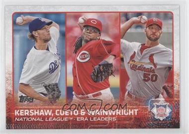 2015 Topps - [Base] #61 - League Leaders - Clayton Kershaw, Johnny Cueto, Adam Wainwright