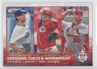 League Leaders - Clayton Kershaw, Johnny Cueto, Adam Wainwright