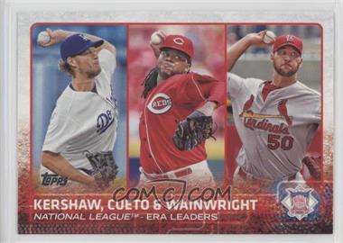 2015 Topps - [Base] #61 - League Leaders - Clayton Kershaw, Johnny Cueto, Adam Wainwright