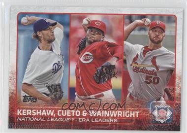 2015 Topps - [Base] #61 - League Leaders - Clayton Kershaw, Johnny Cueto, Adam Wainwright