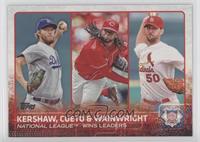 League Leaders - Clayton Kershaw, Johnny Cueto, Adam Wainwright